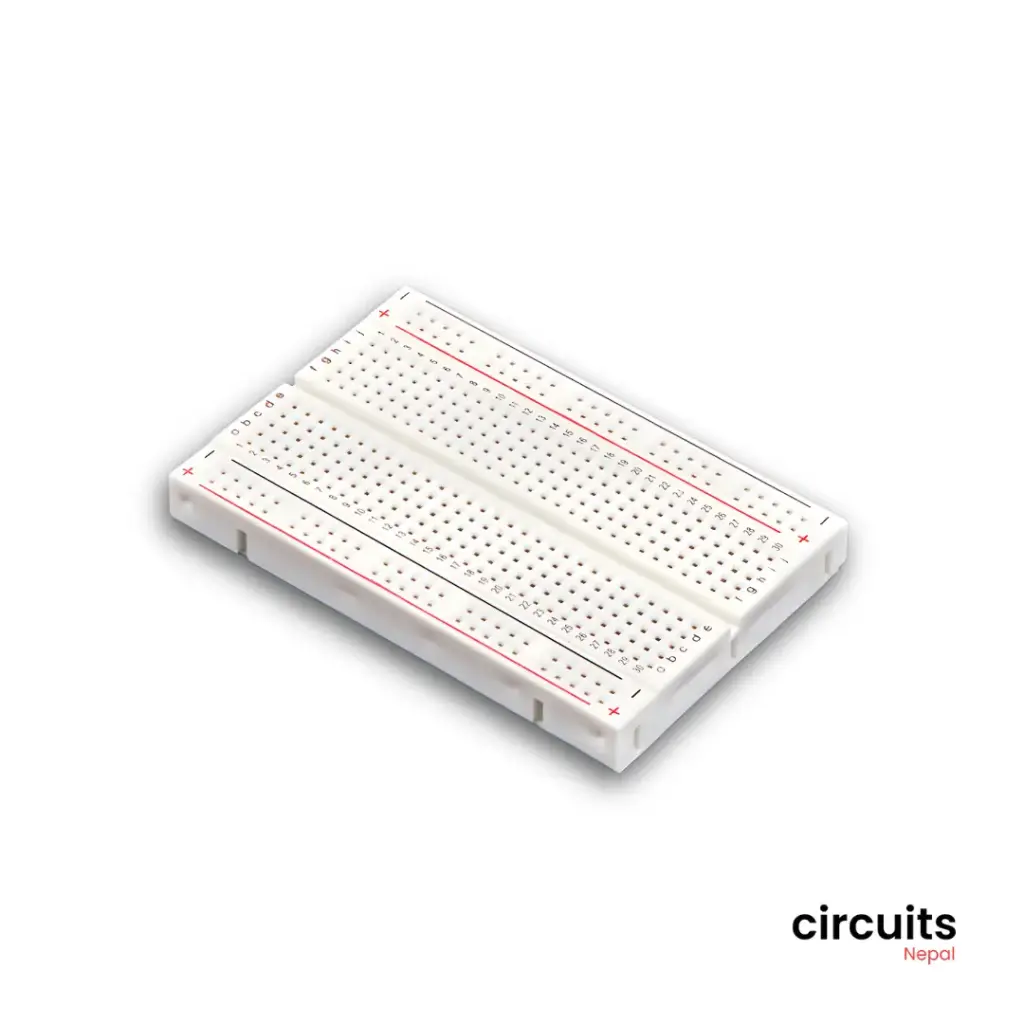 Half Breadboard Solderless Prototyping and Testing Board with power rails